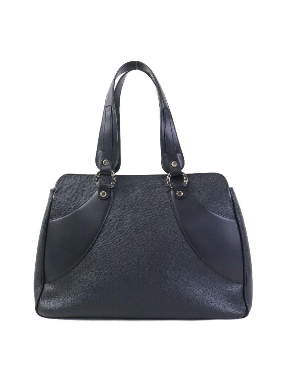 Auth Bvlgari Handbag Black #373582B29B